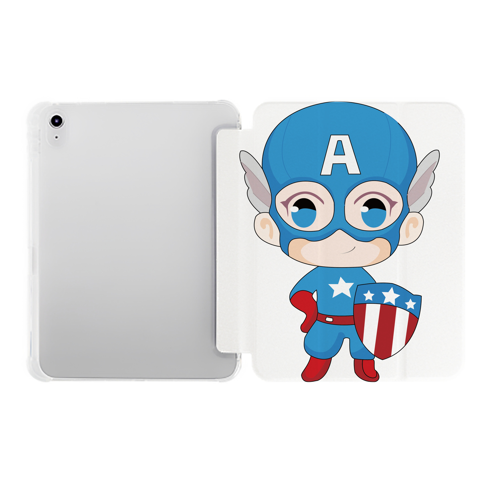 （画像用） アベンジャーズ The Avengers IPad ケース ペン収納付き 三つ折りスタンド PUレザー×シリコン 対応機種9.5/10.5/10.9インチ